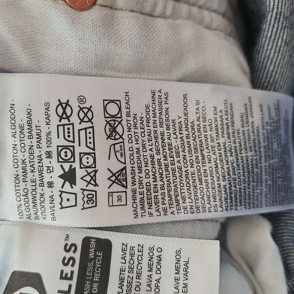 Levi's Men 501 Original Fit Straight Leg Button Fly Blue Jeans 42X30 - Picture 6 of 7